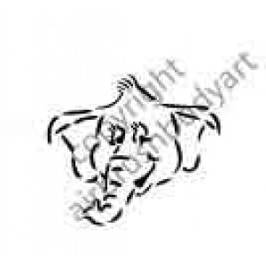 0260 elephant reusable stencil